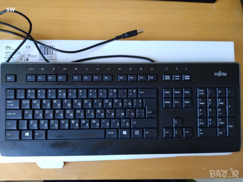 продавам клавиатура Fujitsu KB955 USB черна, с БДС, снимка 1