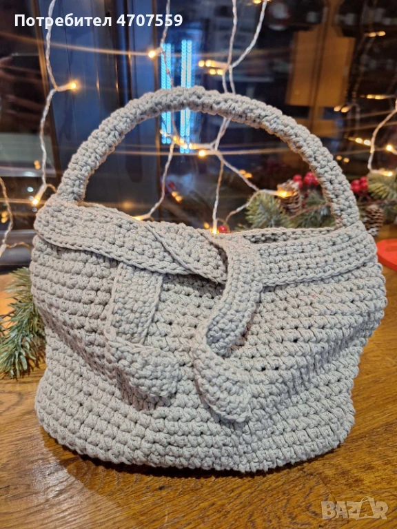 Плетени дамски чанти на една кука, снимка 1