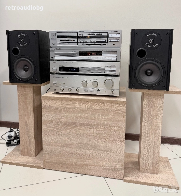 🔊Ретро аудио система сет PIONEER - сива серия - усилвател, дек, cd, тунер и тонколони Heco🔊, снимка 1