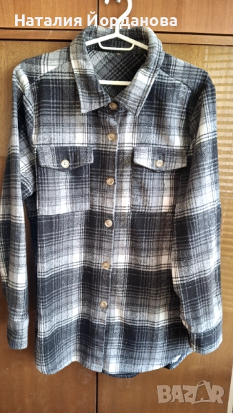 Дамска риза в каре, снимка 1