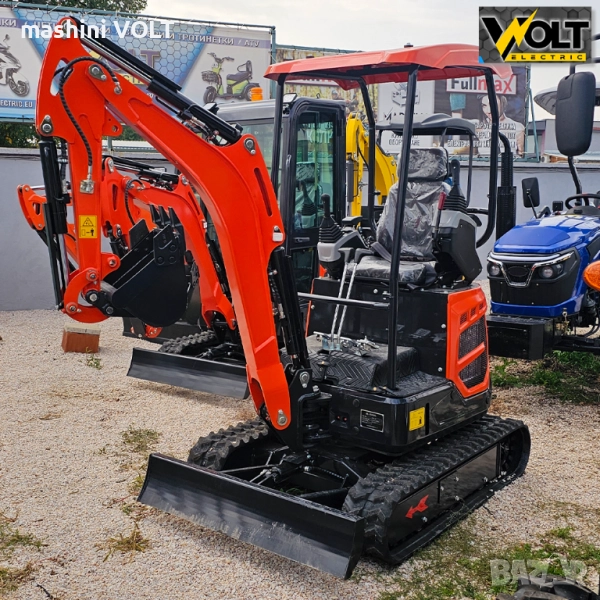 Мини багер NT-E20, 2 тона, с чупеща стрела и навес, снимка 1