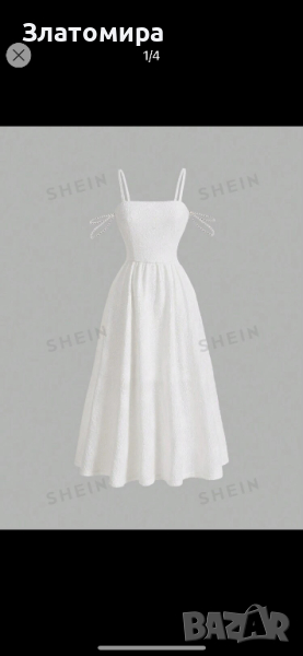 Продавам чисто нова бяла рокля, снимка 1