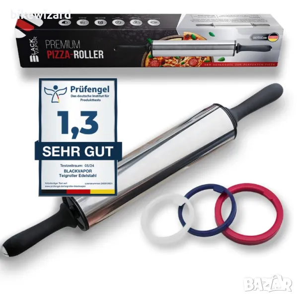  BLACKVAPOR  Точилка за пица от неръждаема стомана НОВ, снимка 1