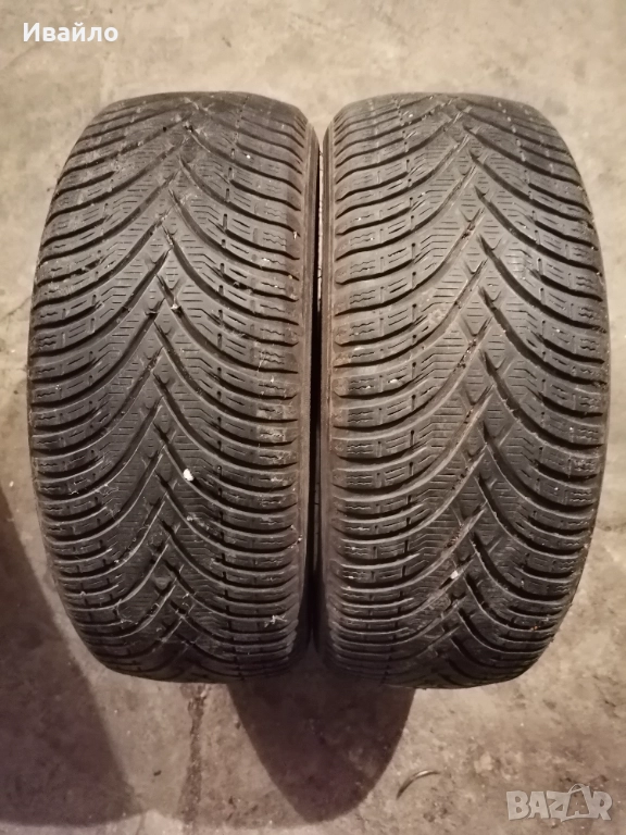 Продавам 2 броя зимни гуми 205.55.16 на 1 сезон дот 2019 Kleber , снимка 1