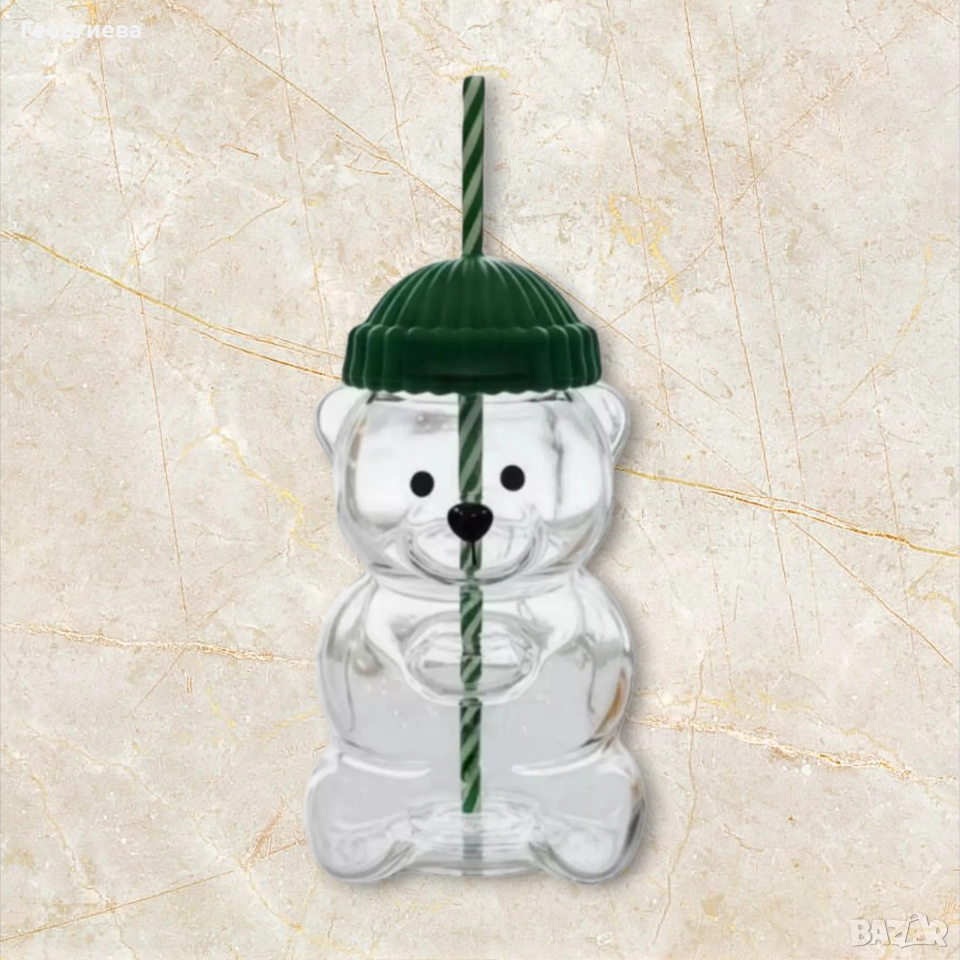 Стъклена чаша мече, снимка 1