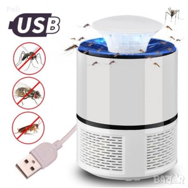 USB ултравиолетова лампа против комари и други насекоми, снимка 1