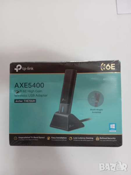 TP-Link Archer TXE70UH AXE5400 - Трибандов Wi-Fi 6E High Gain USB адаптер, снимка 1