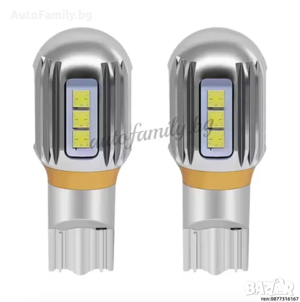 LED крушки за заден ход Canbus T15 12smd - A37, снимка 1