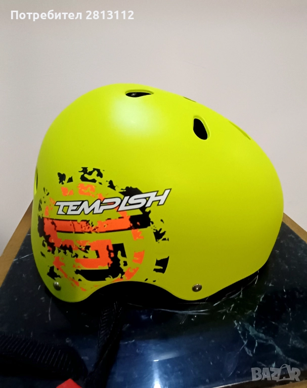 Детска предпазна каска "TEMPISH SKILLET Z" за ролери, скейтборд, колело. Размер: S (51-55 см.), снимка 1