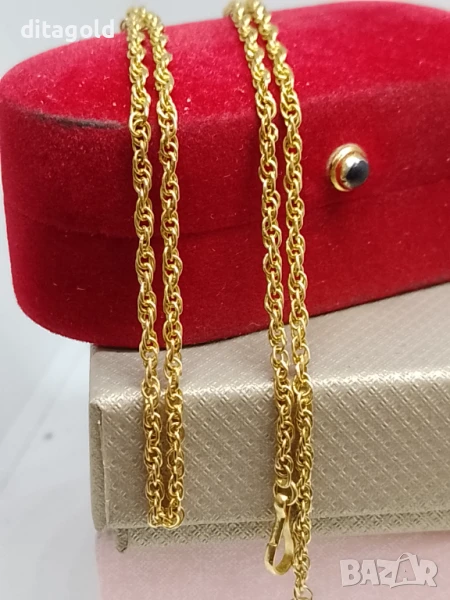 18К Златен плътен синджир 9.75 гр 18К, снимка 1