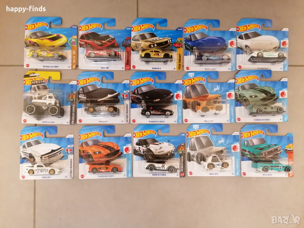 Mazda Hot Wheels лот 1:64 – RX-7, MX-5, RX-3, Autozam, REPU , снимка 1