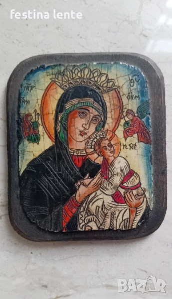Дървена икона, снимка 1
