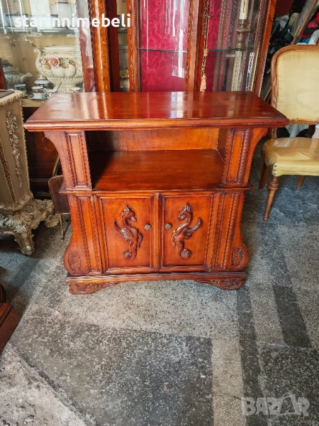 Дървено ТВ шкафче , снимка 1