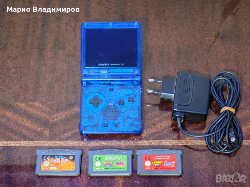 Gameboy advance sp IPS екран с 3 игри, снимка 1