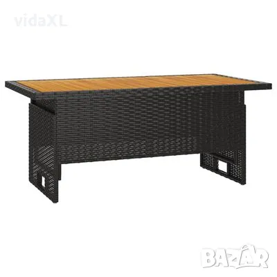 vidaXL Градинска маса черна （SKU:362187, снимка 1