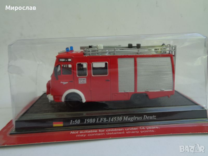 1:50 DEL PRADO 1980 MAGIRUS ПОЖАРНА КОЛИЧКА ИГРАЧКА МОДЕЛ, снимка 1