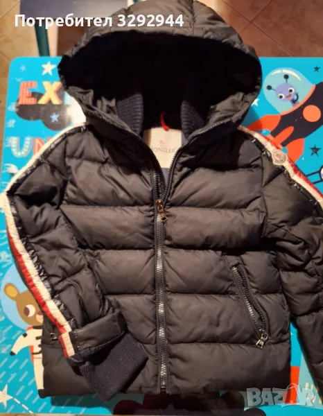 Детско яке Moncler с естествен пух ,5-6г, снимка 1