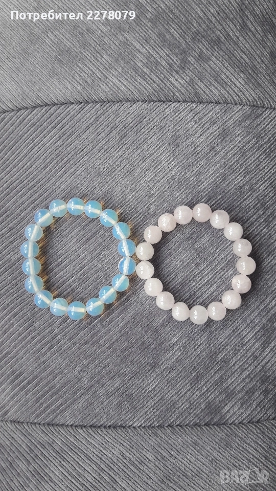 Гривни от полускъпоценни камъни - ръчна изработка, снимка 1