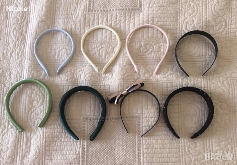 Различни диадеми от сатен и кадифе, снимка 1