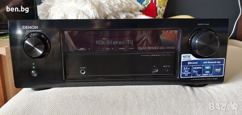 Denon AVR-X520BT 5x 130W 4K Ultra HD Bluetooth - усилвател, снимка 1