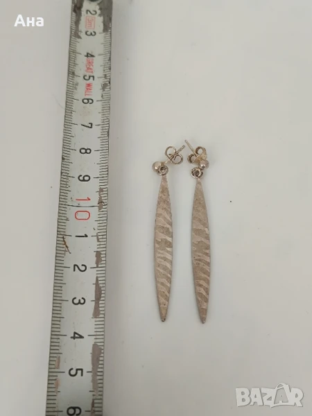 Сребърни обеци , снимка 1