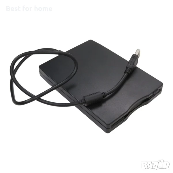 JRSHOME ABS 3.5” USB 2.0 външно флопи дисково устройство, снимка 1