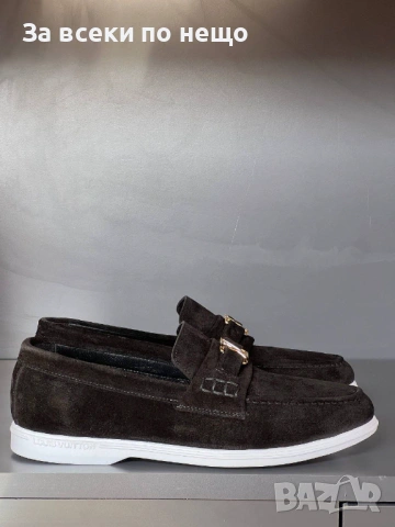 Louis Vuitton Мъжки Ежедневни Обувки Естествена кожа Луис Витон - Налични Различни Цветове Код E1279, снимка 14 - Ежедневни обувки - 53756280