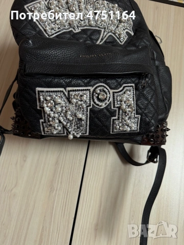 Philipp Plein кожна раница – оригинална, снимка 4 - Чанти - 54291781