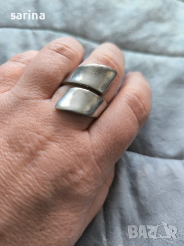 Сребърен пръстен, снимка 2 - Пръстени - 52935743