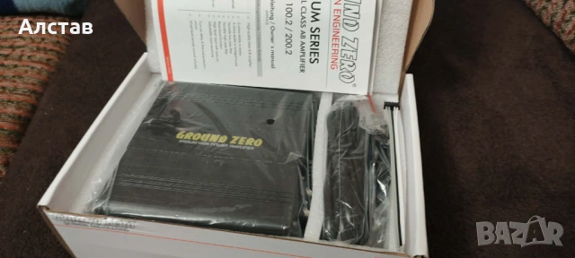 Продавам нов усилвател Ground Zero GZIA 100.2, снимка 2 - Ресийвъри, усилватели, смесителни пултове - 53622657