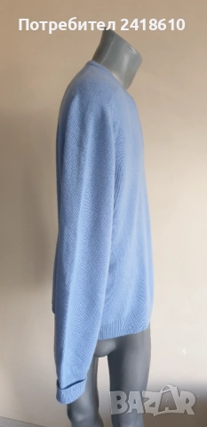 Hermes Paris 100% Cashmere Knit V - Neck Mens Size 56 - XL / 2XL ОРИГИНАЛ! Мъжки кашмирен Пуловер!, снимка 14 - Пуловери - 52257957