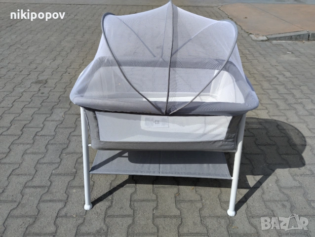 MONI Бебешко легло KALINIHTA сив, снимка 6 - Кошарки - 53565214