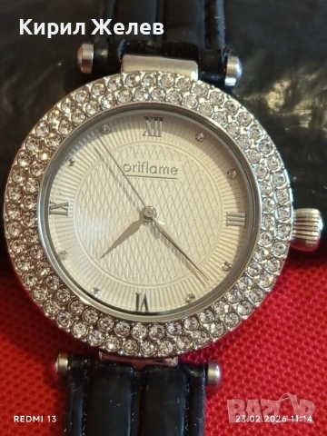 Фешън модел дамски часовник Oriflame quartz много красив 51692, снимка 4 - Дамски - 53590150