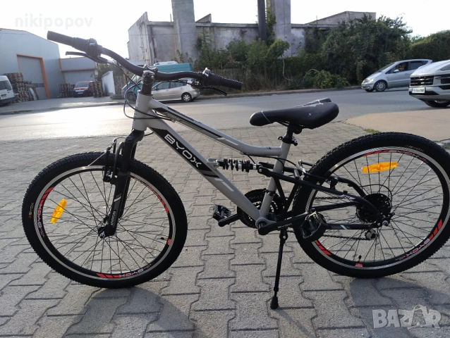 BYOX Велосипед 24" ADVENTURA сив, снимка 8 - Велосипеди - 53561167