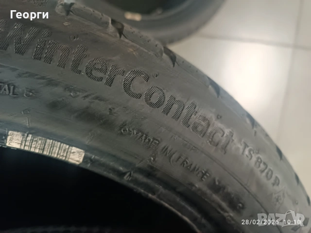 2бр.зимни гуми 245/40/18 Continental, снимка 5 - Гуми и джанти - 53665972