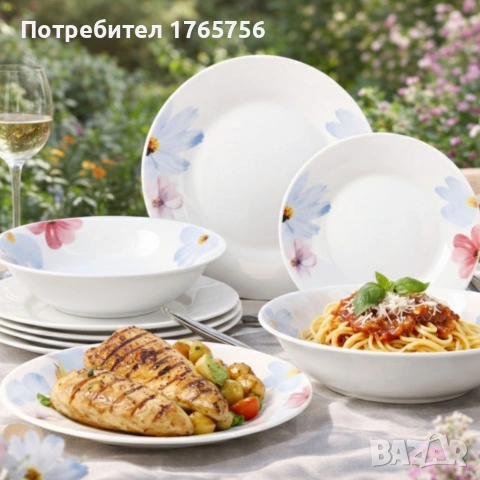 комплект чинии от 24 части, снимка 2 - Сервизи - 53991885