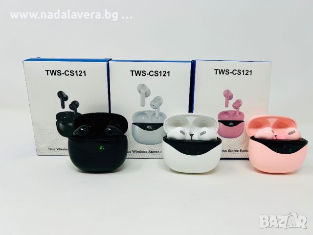 Безжични  Bluetooth Слушалки TWS-CS121 Бултут, снимка 5 - Bluetooth слушалки - 46521084