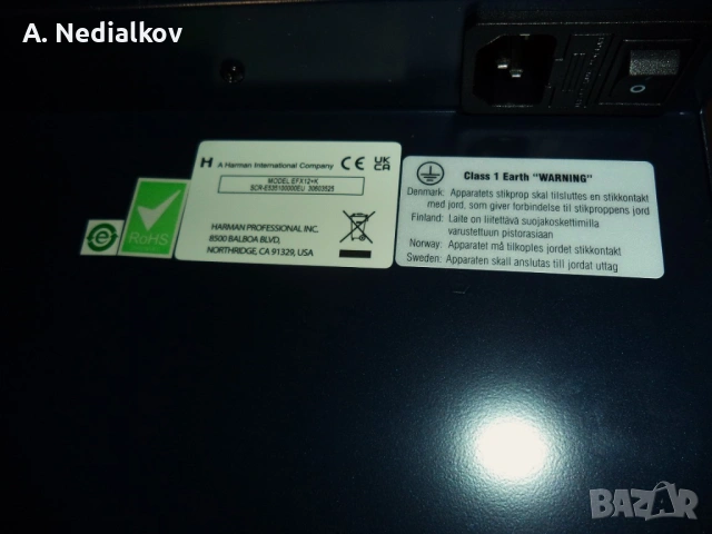 Soundcraft EFX12 audiomixer, снимка 6 - Други - 53531311