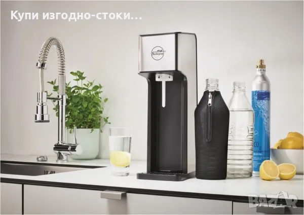 mySodapop Sharon UP машина за газирана вода,  стомана-антрацит, снимка 2 - Друга електроника - 49999148