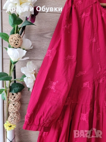 Разкроена рокля памучна материя , снимка 4 - Рокли - 54091894