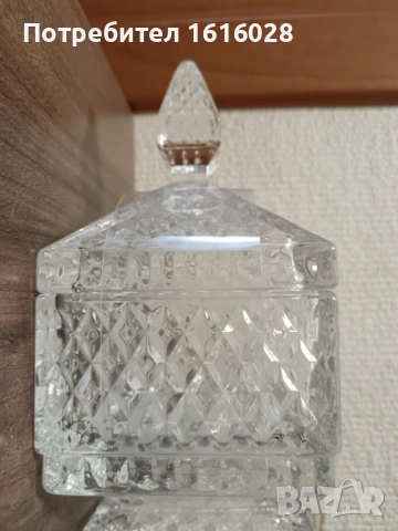 Стъклени захарници с капак., снимка 10 - Игри и пъзели - 43251223