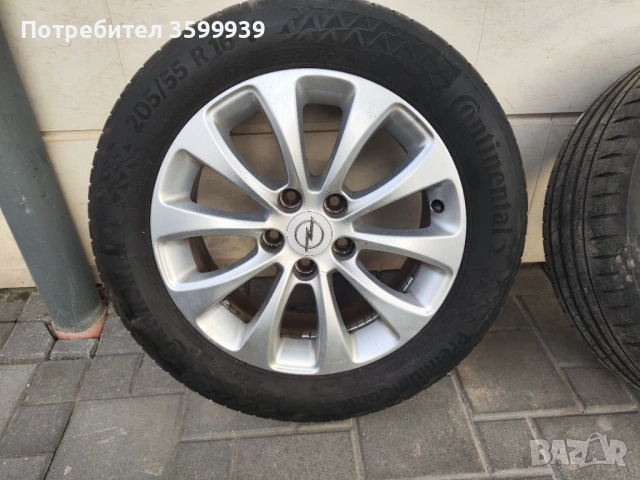 Оригинални алуминиеви джанти с гуми 5/110 R16 Opel, Alfa Romeo, Fiat,Saab , снимка 5 - Гуми и джанти - 53743463