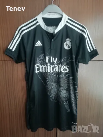 Real Madrid Yohji Yamamoto Dragon Adidas оригинална тениска фланелка Реал Мадрид 2014/2015 Дракон XL, снимка 1 - Тениски - 48109929