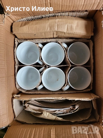 Комплект за хранене от порцелан van Well Ella 24 части Комплект чинии сервиз, снимка 9 - Сервизи - 53227927