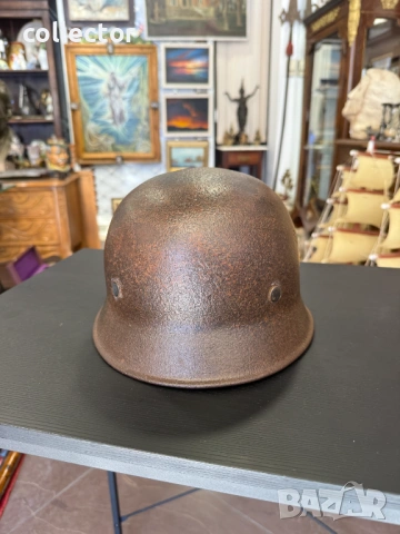 Немска полицейска/пожарникарска каска M34. №7904, снимка 2 - Антикварни и старинни предмети - 53648515