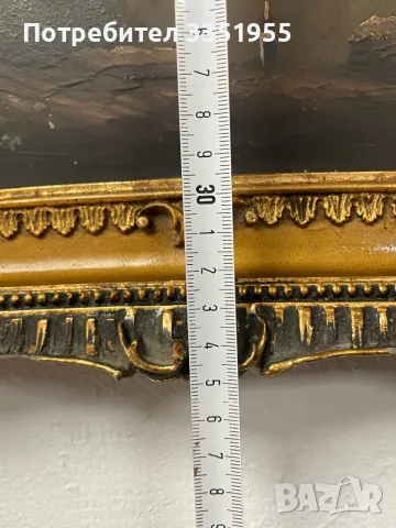 Стара Гръцка картина с красива рамка, снимка 15 - Картини - 50335911