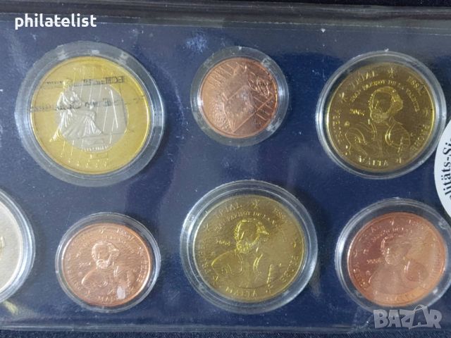 Пробен Евро Сет - Малта 2004 , 8 монети, снимка 2 - Нумизматика и бонистика - 46375270