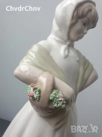 MIRMASU Valencia статуетка 29см/2бр голяма МИРМАСУ Валенсия испанска порцеланова фигура на цветарка, снимка 12 - Статуетки - 47142385