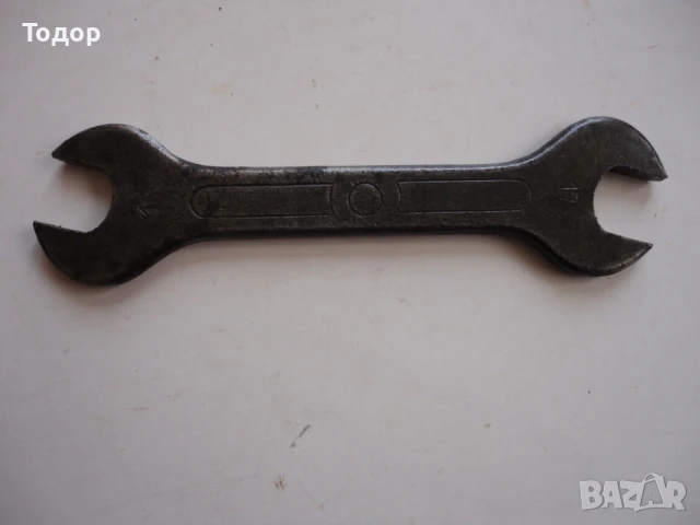Немски старинен гаечен ключ 16/17, снимка 6 - Ключове - 50571564