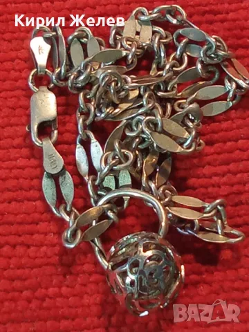 ПРЕКРАСНО ИТАЛИАНСКО СРЕБЪРНО КОЛИЕ СРЕБРО 925 ITALY ФИНА АЖУРНА АРТ ИЗРАБОТКА 49298, снимка 11 - Колиета, медальони, синджири - 48481415